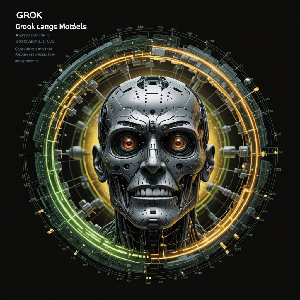 Grok AI Large Language Model with Hypercillious Features