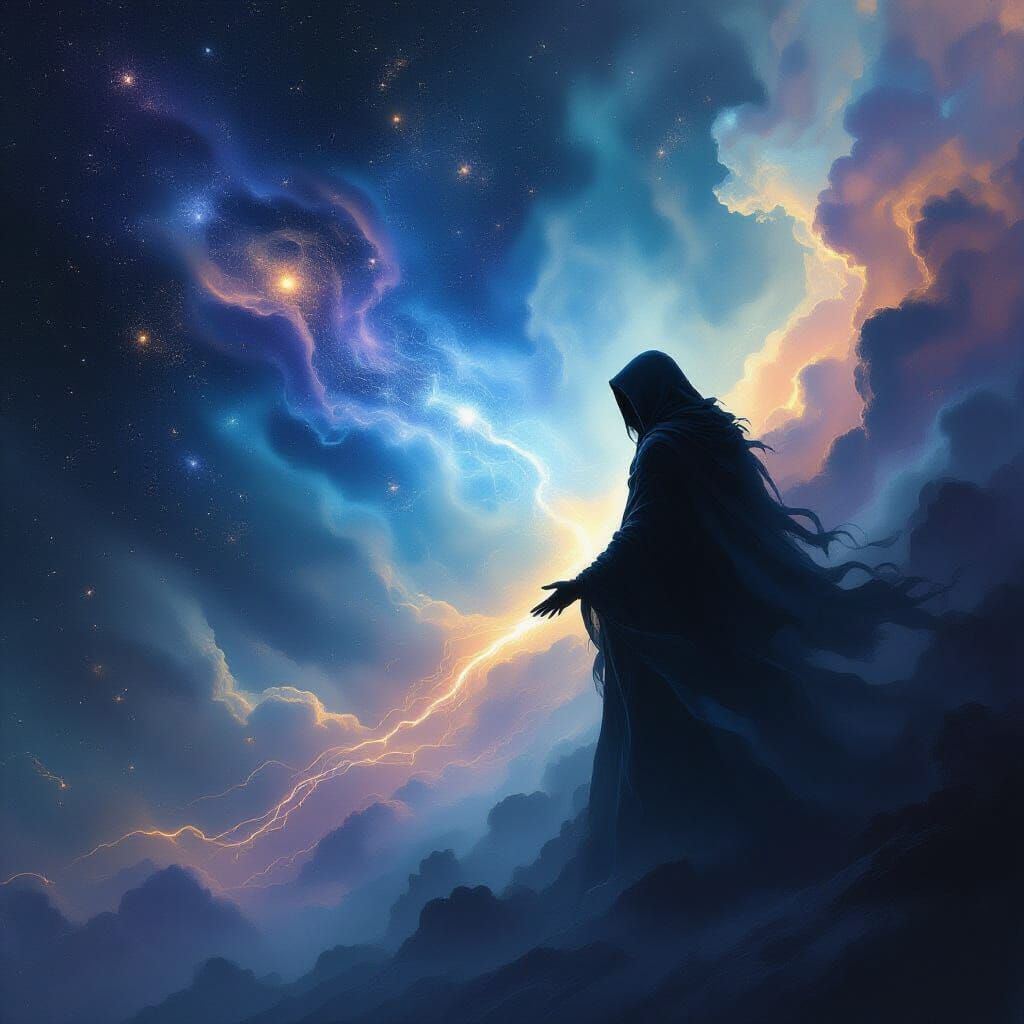 Cosmic Figure Gazing into Infinite Void