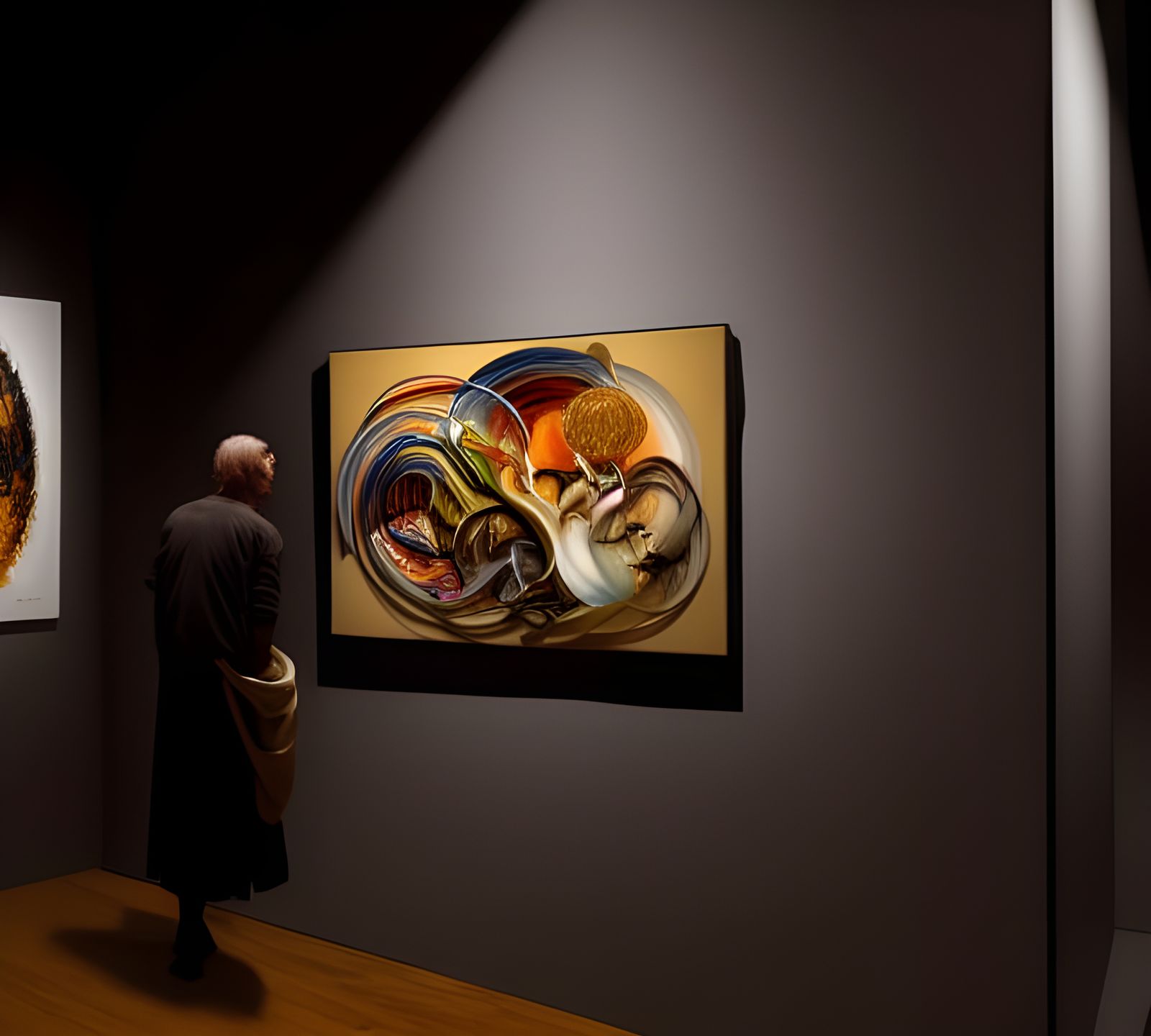 Pulsating Rings Around Earth: A Hyperreal Digital Painting