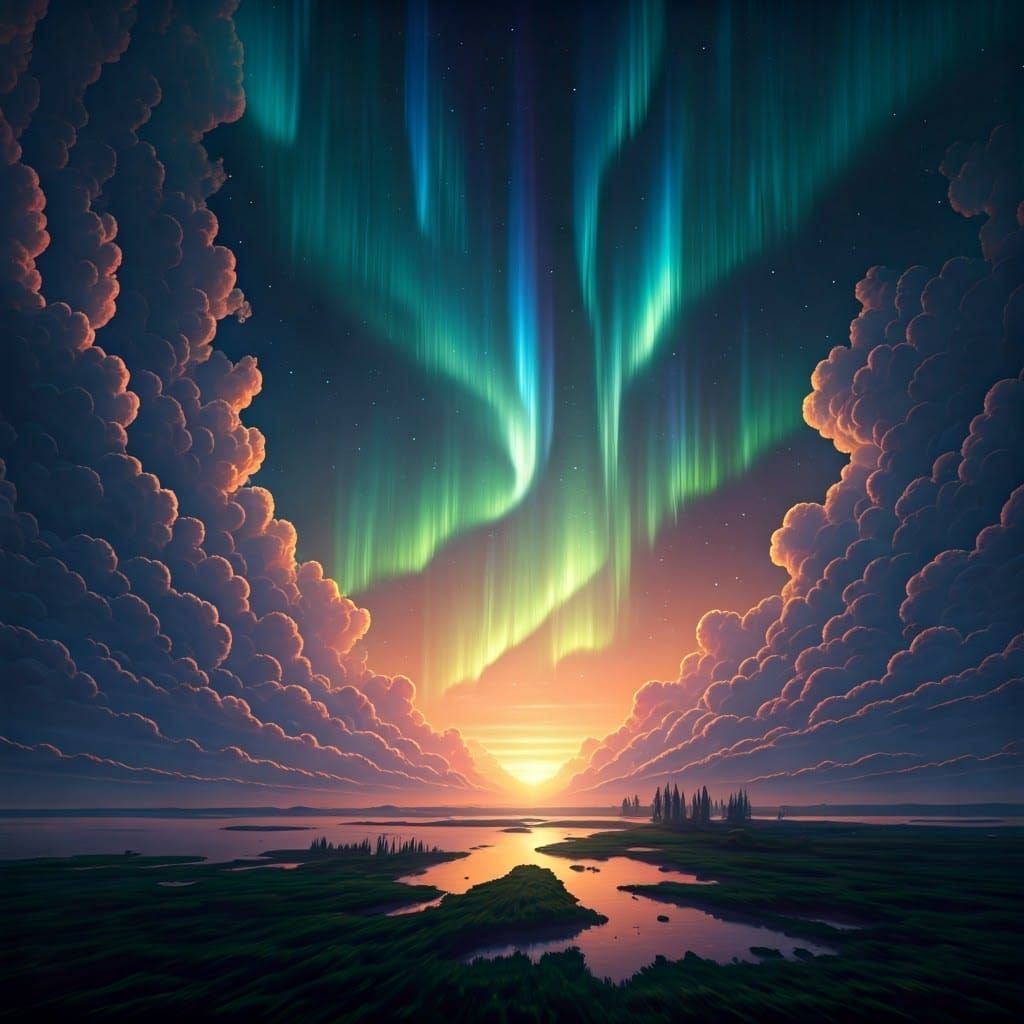 Ethereal Celestial Tapestry Unfolds in Wonder