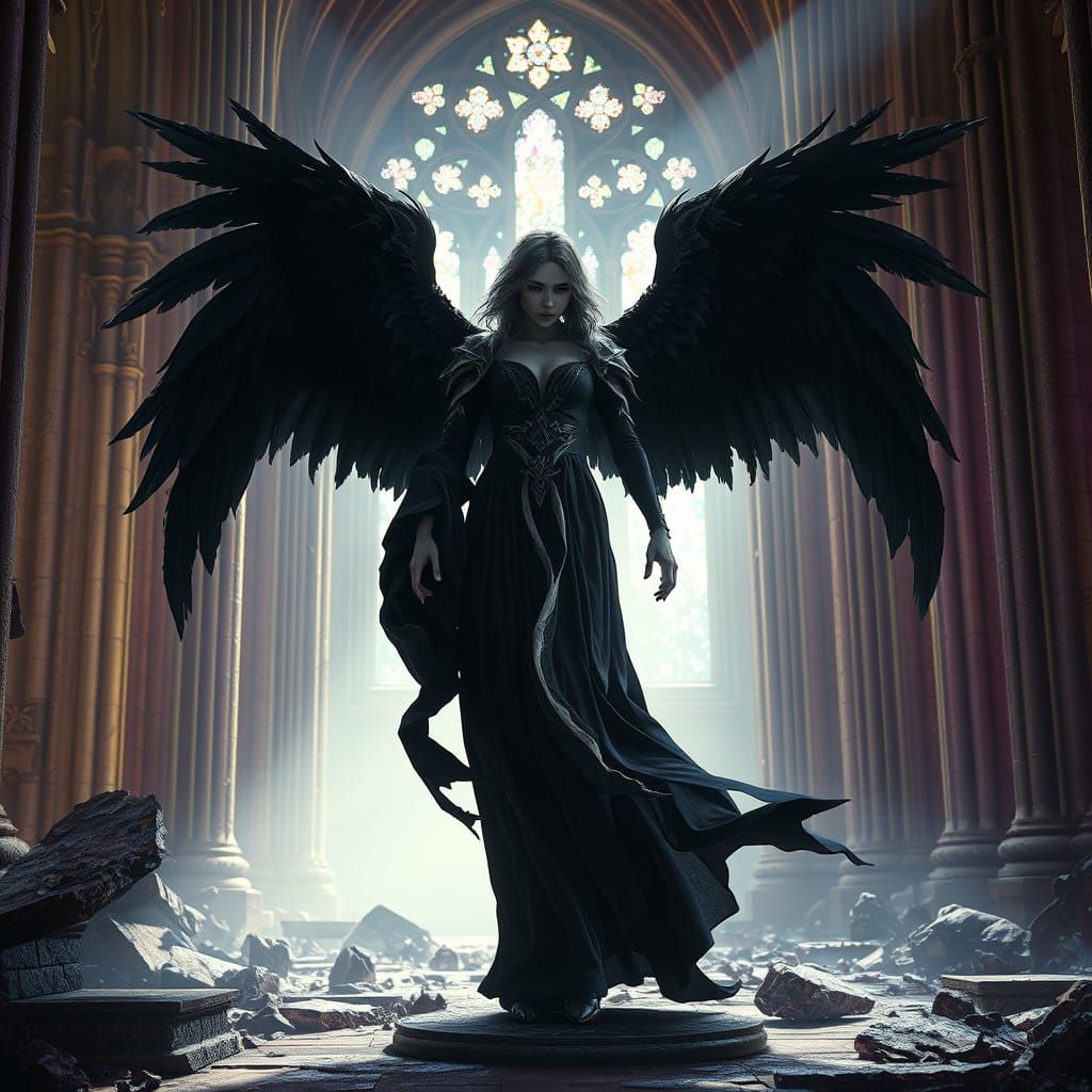 A striking digital painting captures the haunting beauty of ...