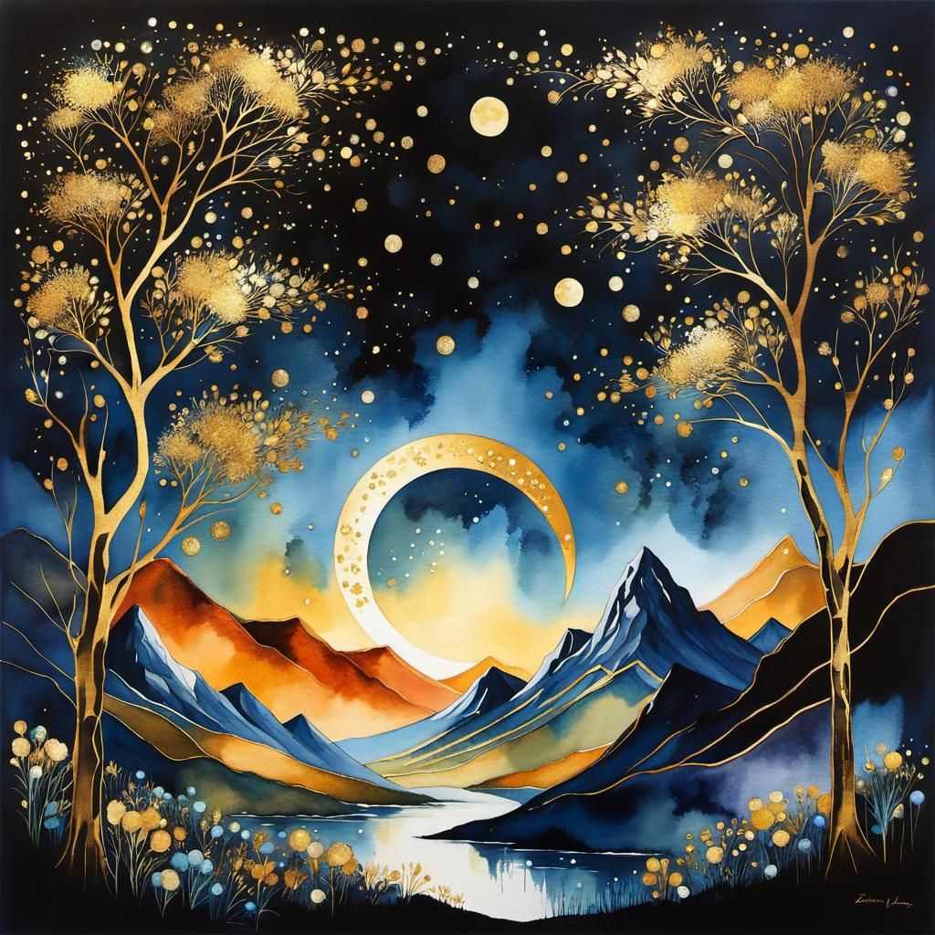 Ethereal Fairy in Midnight Cosmic Dreamscape