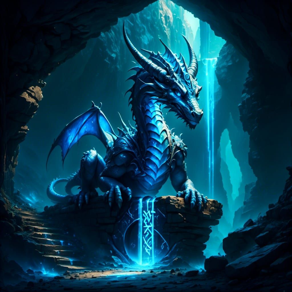 Dragon Guardian Above Runestone Archway