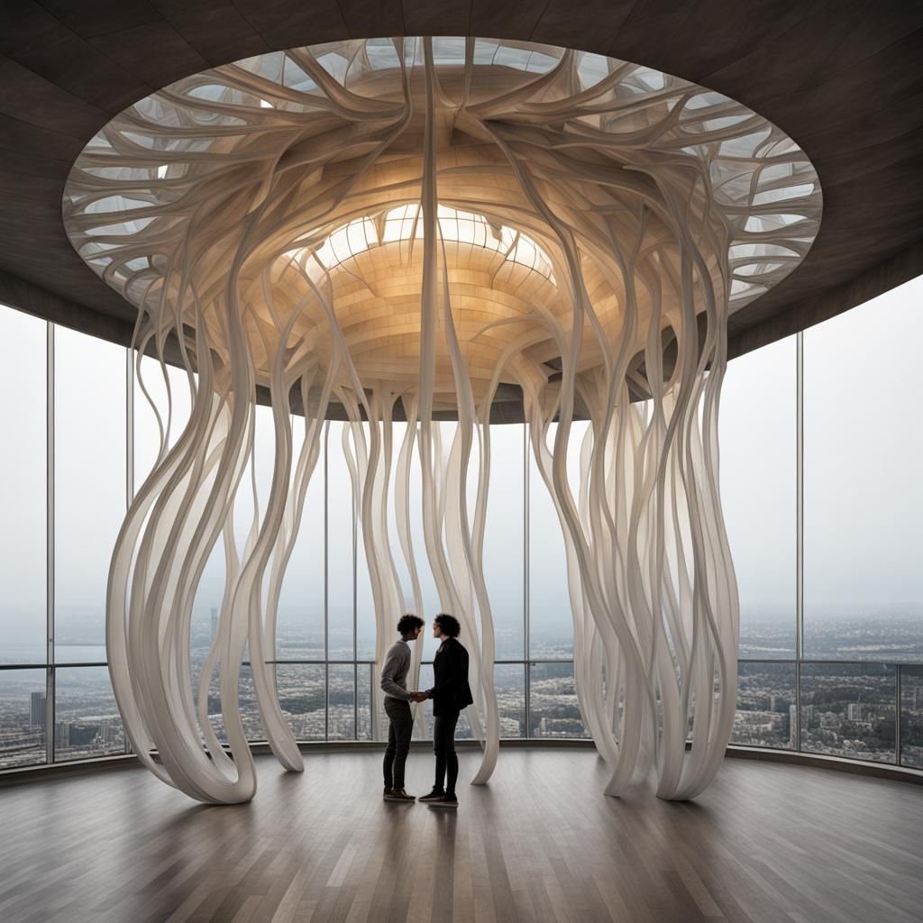 Jellyfish-Shaped Building: Modern Architecture