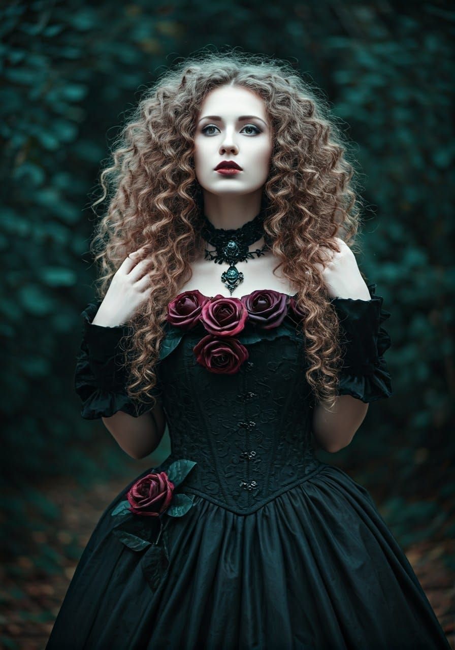 Gothic Beauty in Haunting Elegance