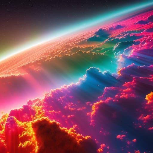 Detailed Nebula with Infinite Color Variety