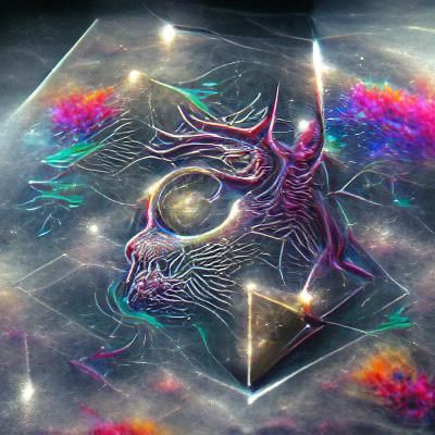 Holographic Cosmic Sigil in Astral Illustration