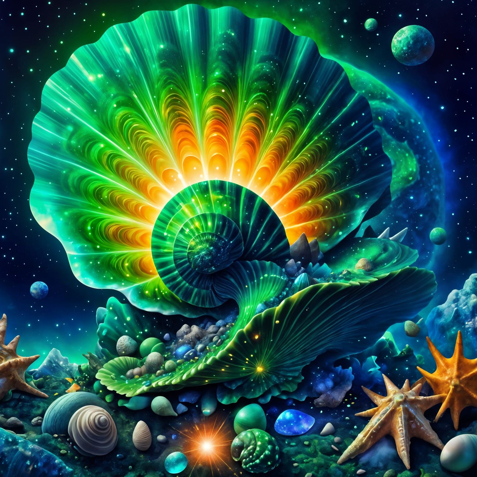 Vibrant Cosmic Shells in Holographic Splendor