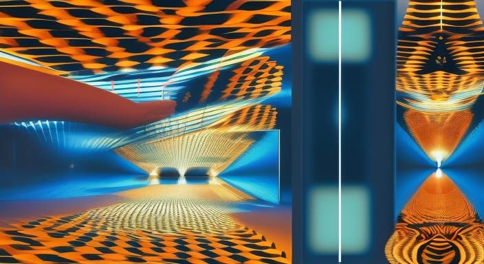 Pixel Art Group in Vaporwave Style