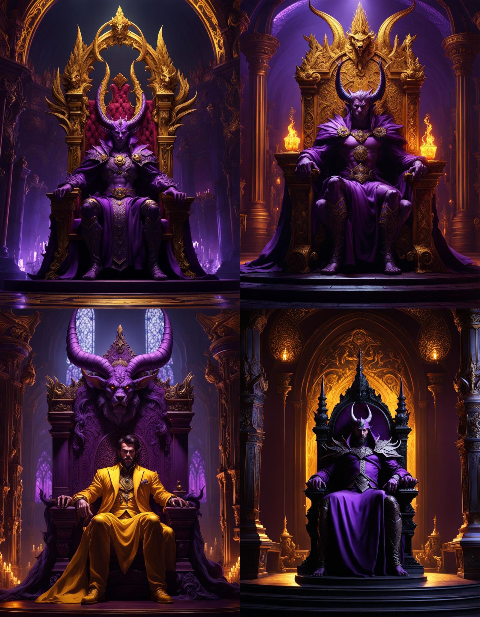 Demon on Throne: Dark Fantasy Concept Art