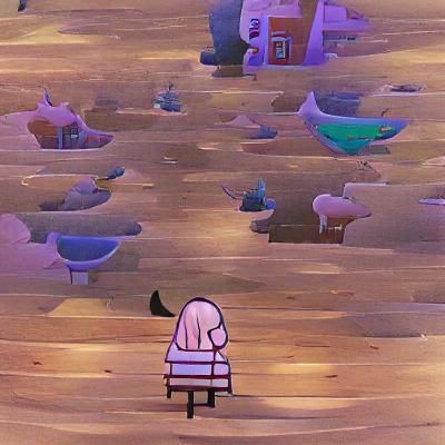 Astronaut on Alien Planet Gazing at Nebula