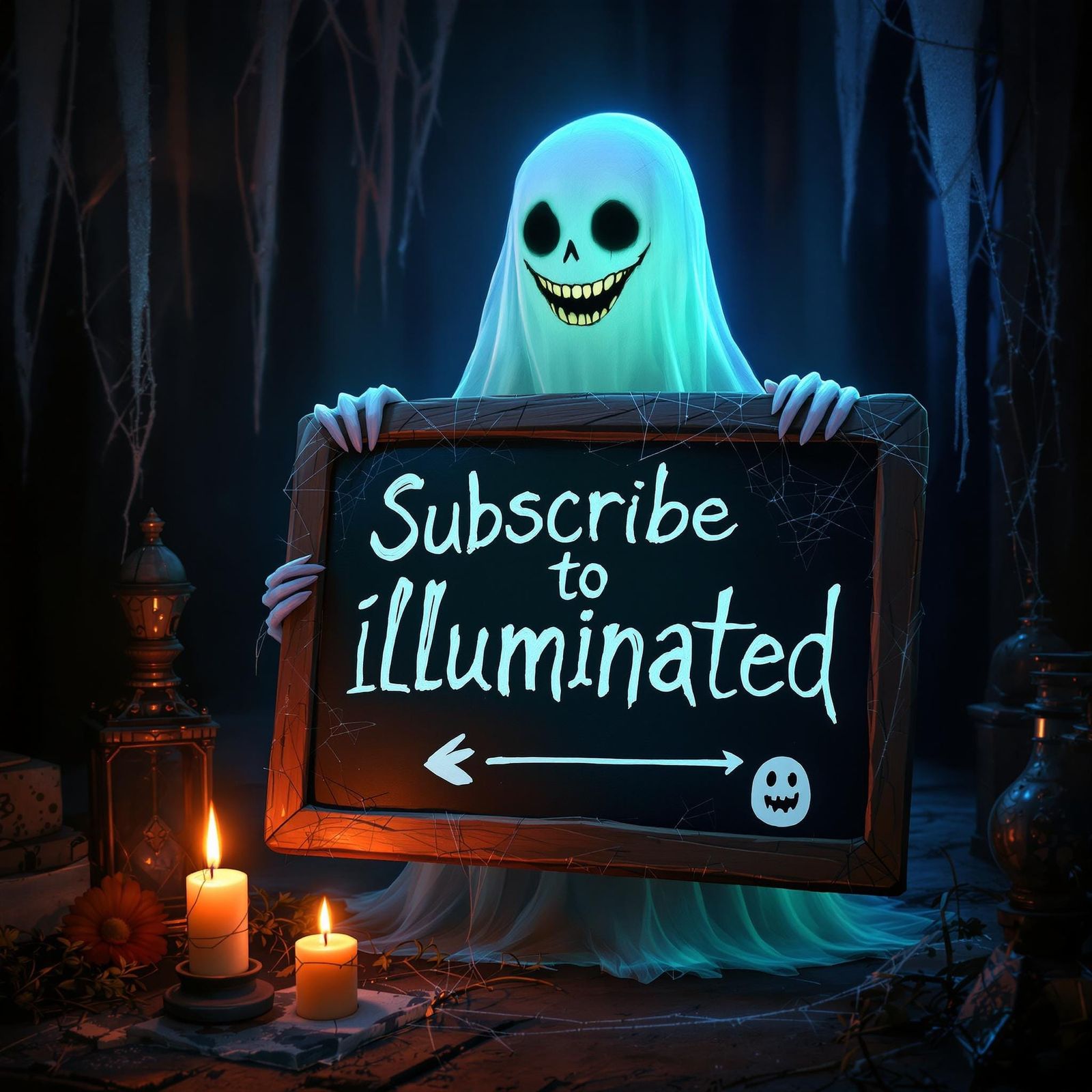 Ethereal Ghost Asks You to Subscribe