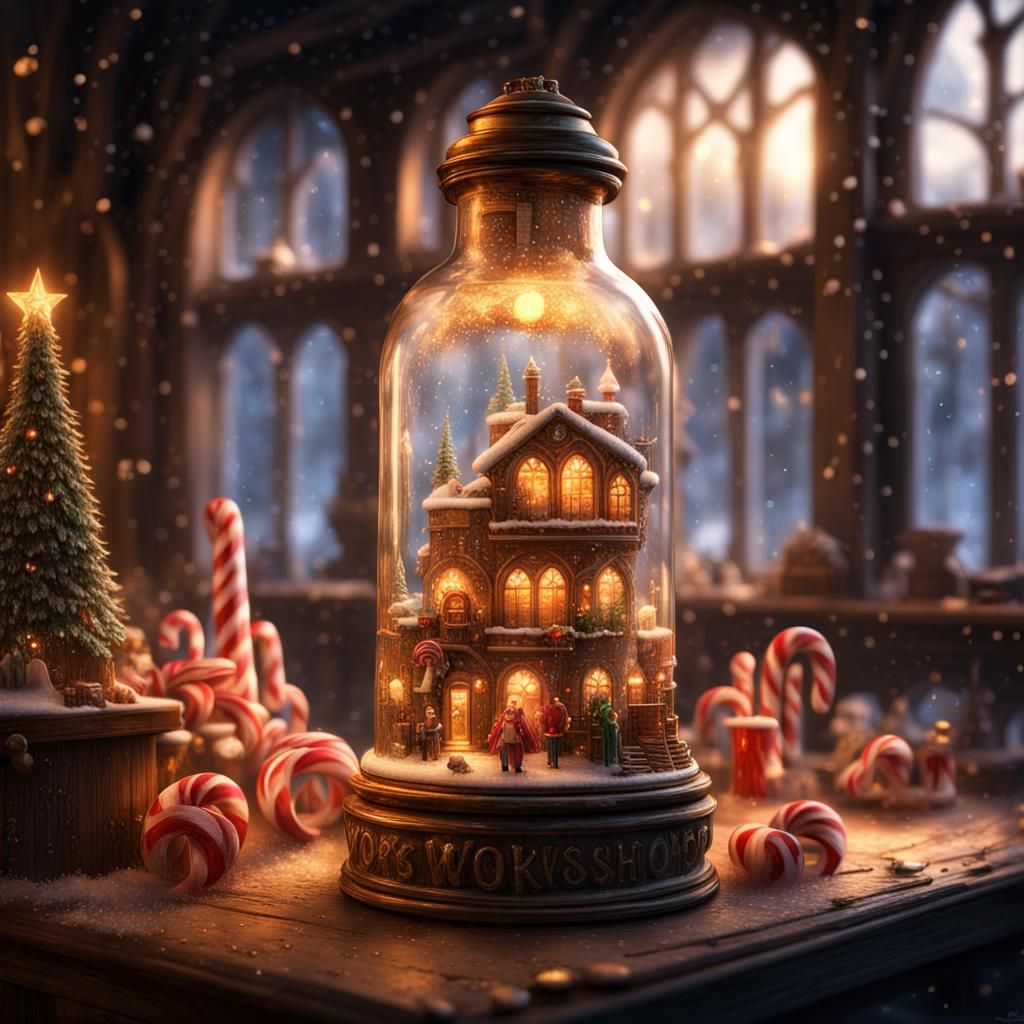 Magical Christmas Elf Workshop in a Bottle
