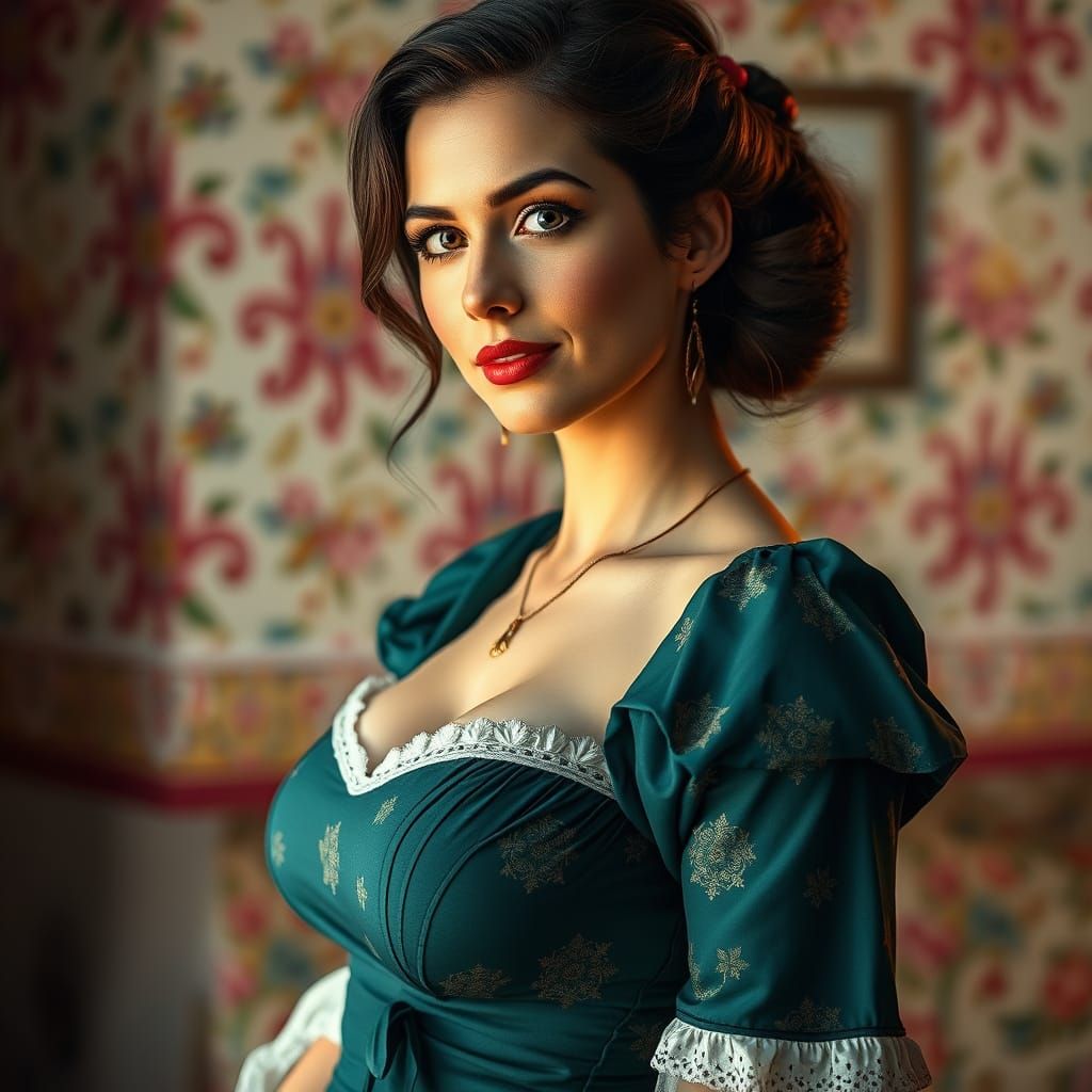 Exquisite Tradwife with Hourglass Figure