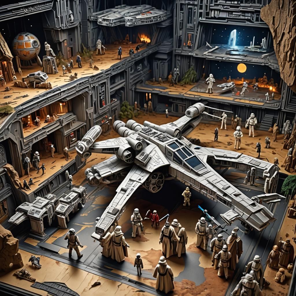 Hyperrealistic Star Wars Pop-Up Book