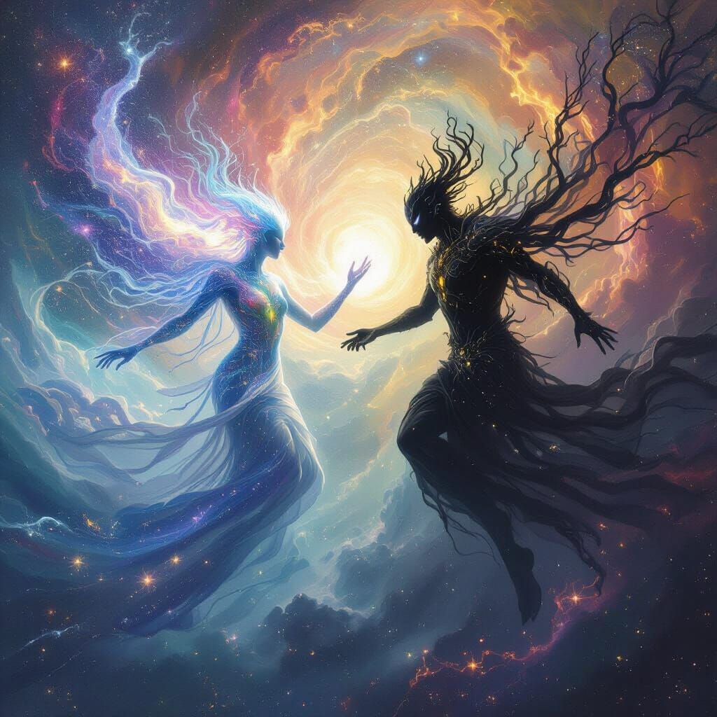 Cosmic Dance of Light and Shadow