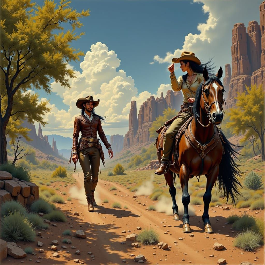 Old West Sheriff Decides to Stay and Help