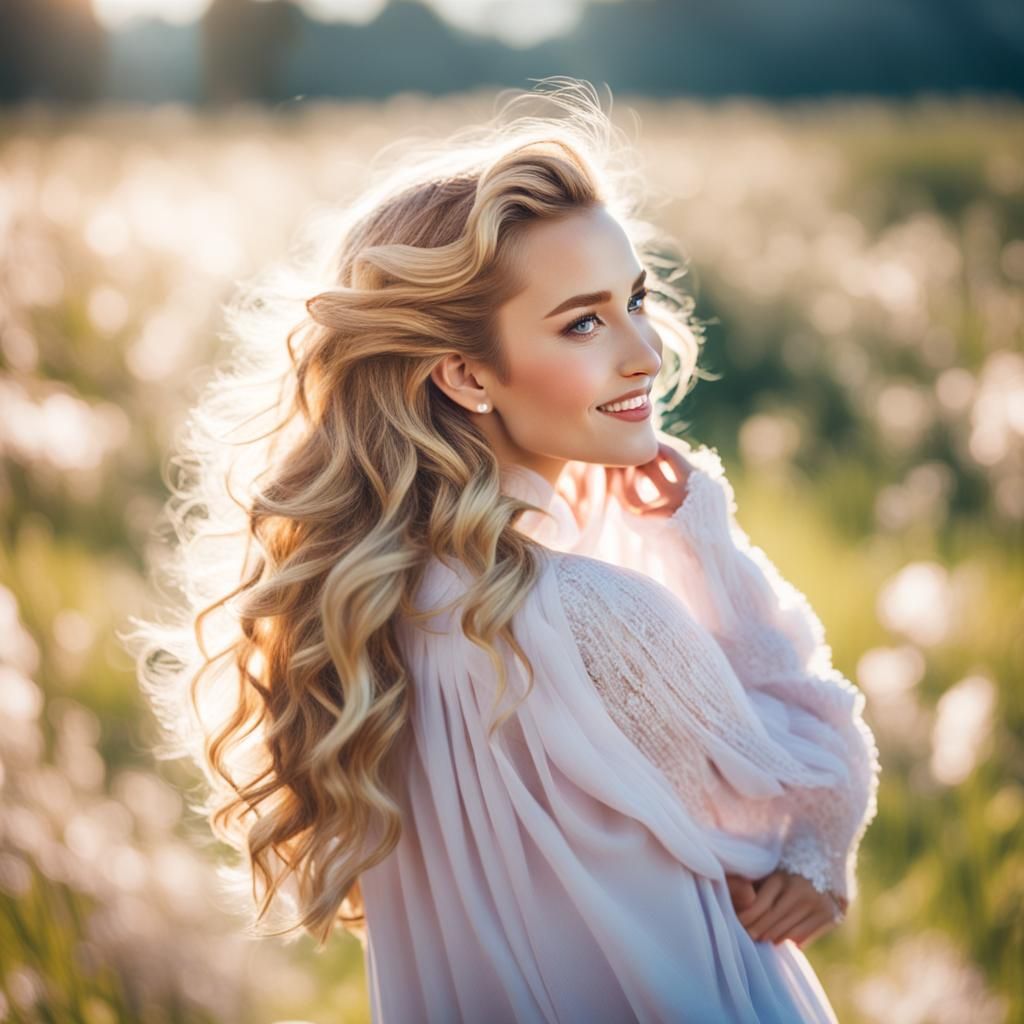 Glamour Portrait of a Beautiful Woman with Perfect Makeup