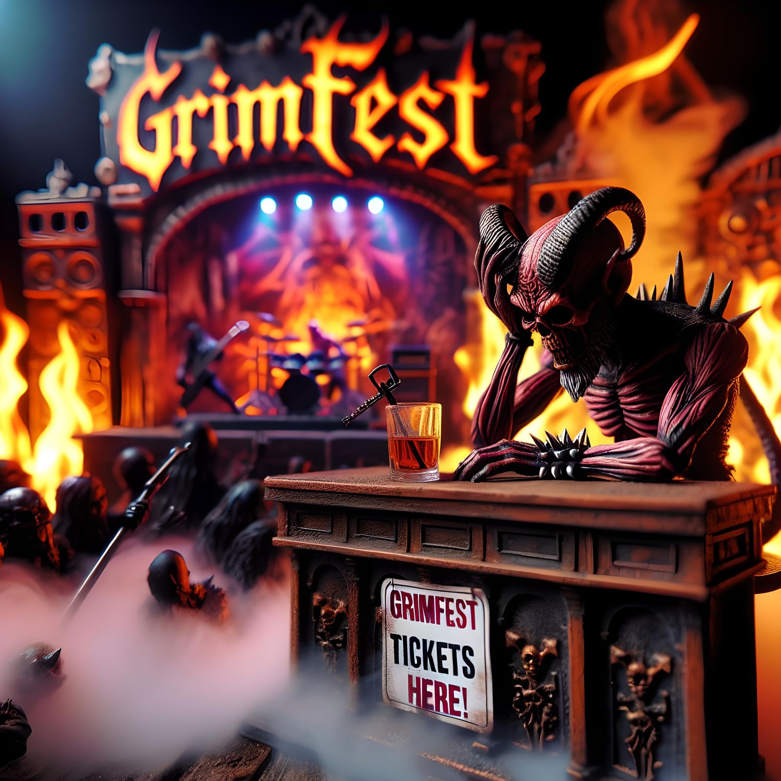 Infernal Being's Sorrowful Grimfest Ticket Sale