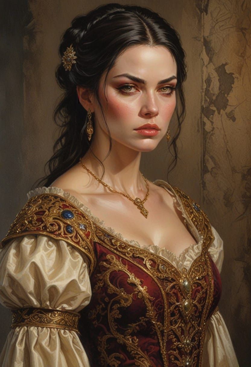 Noble Courtier in Detailed Fantasy Armor