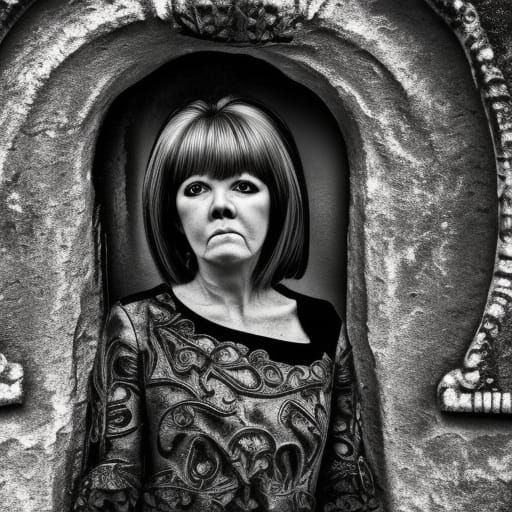 Hyperrealistic Cilla Black Spirit Guide Portrait