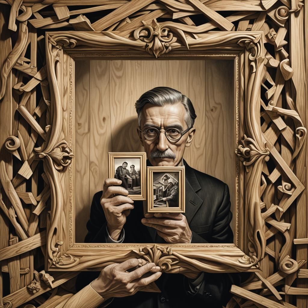 Recursive Picture Frames in M.C. Escher Style