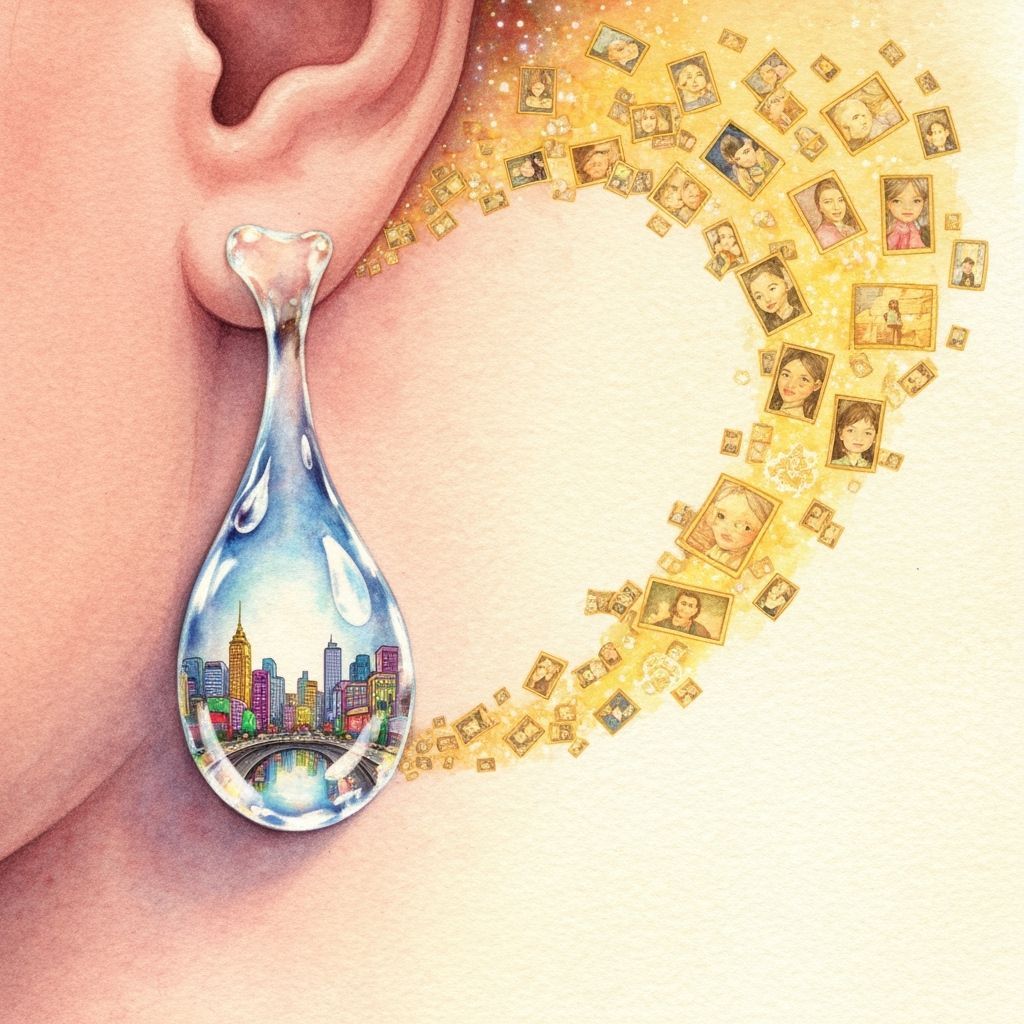 Golden Memories Reflected in a Crystalline Tear