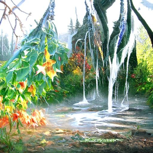 Ethereal Waterfall Fantasy in Moonlight