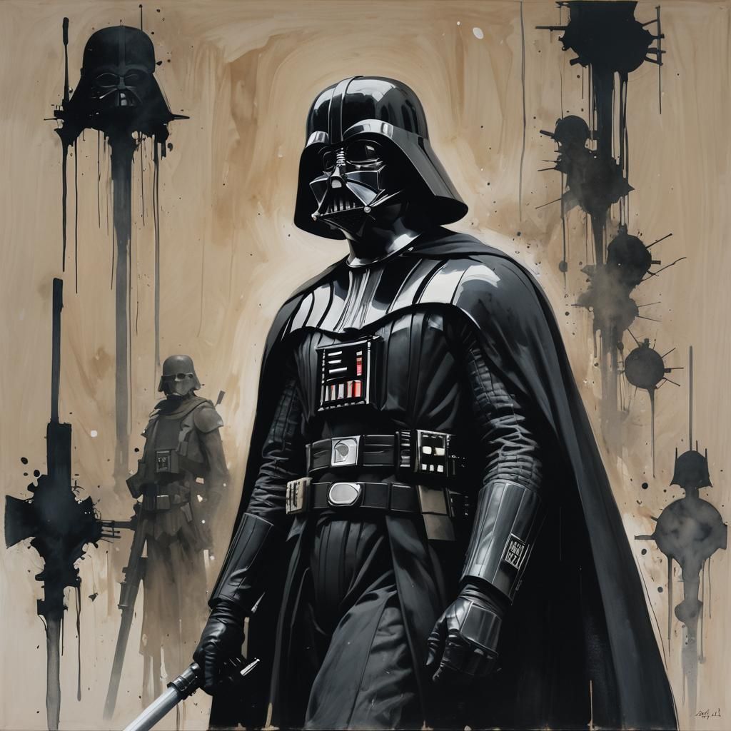 Darth Vader in Ashley Wood Style