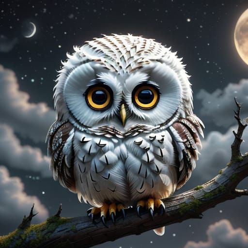 Hyperrealistic Owls in Cinematic Atmosphere