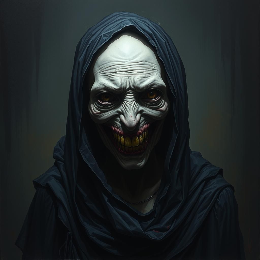 Macabre Woman in Dark Gothic Style