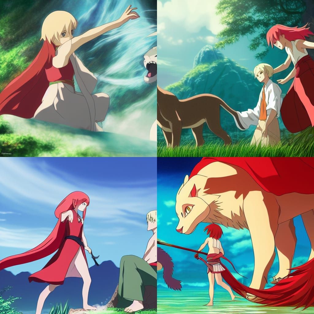 Draco Malfoy Rescues Mipha in Anime Style