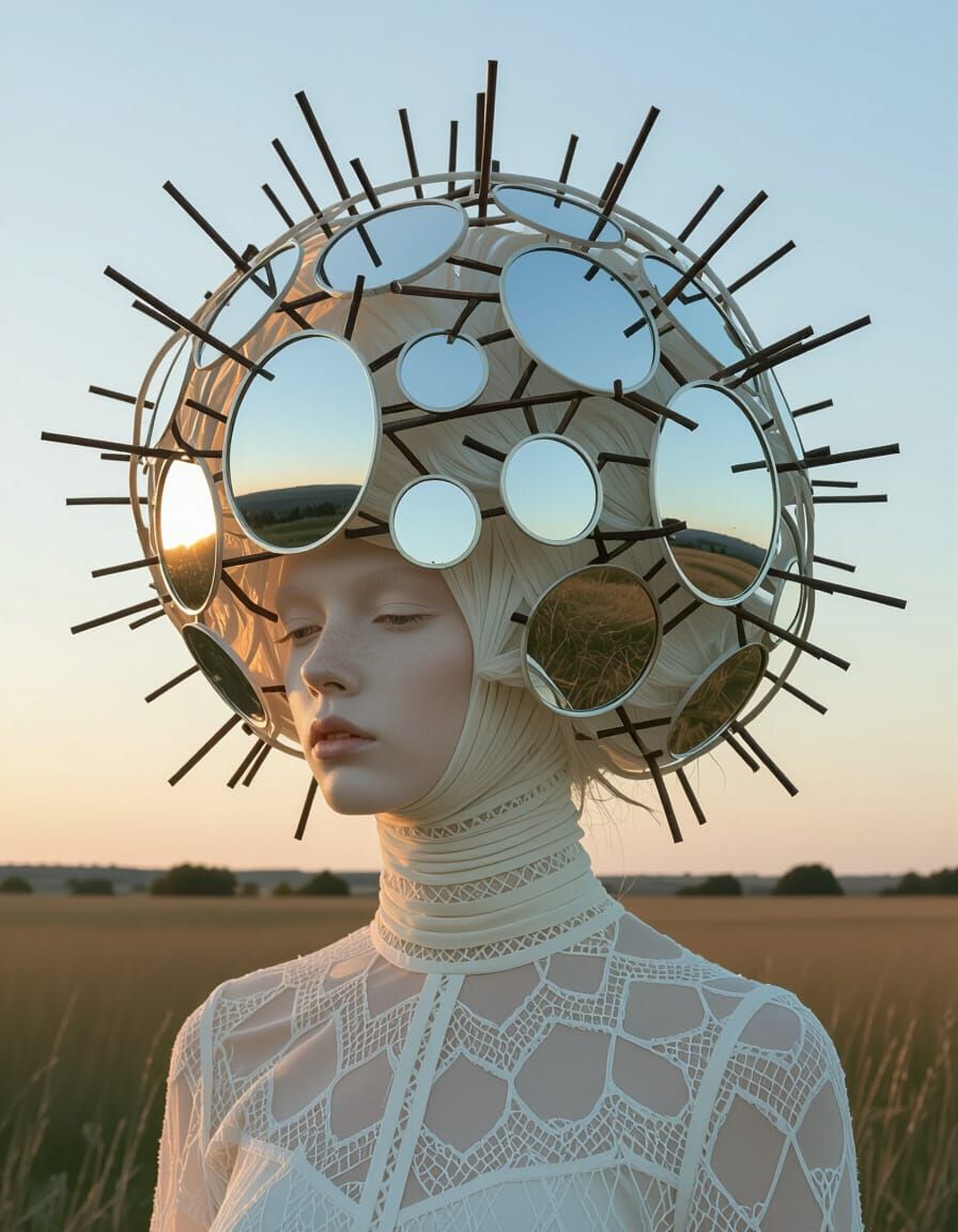 She's Hollow - Mirrors on Nature Mock Her Embodied Ivory-Whi...