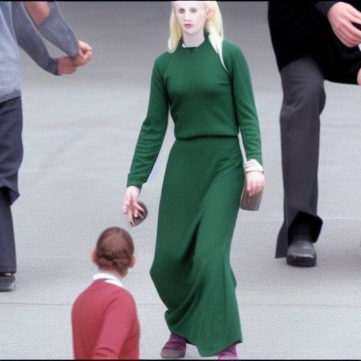 Distorted Draco Malfoy with Elongated Limbs