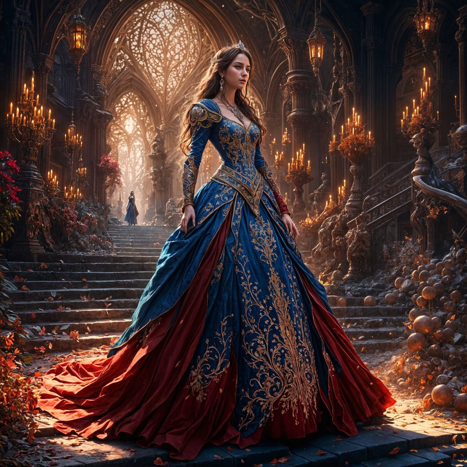 Fantasy Princess in Detailed Matte Painting