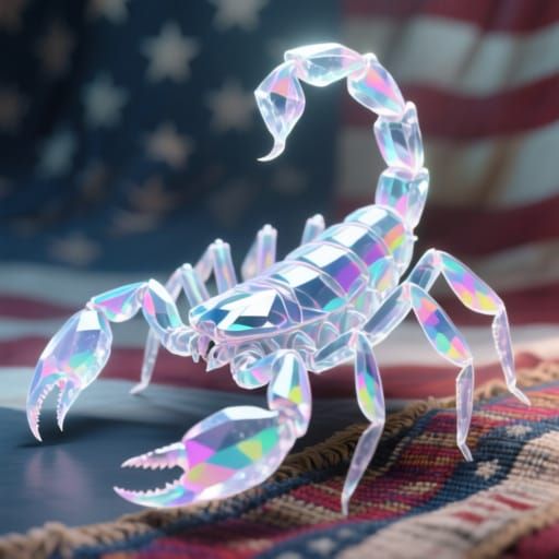 Ice Scorpion Crystal Body Americana Matte Painting