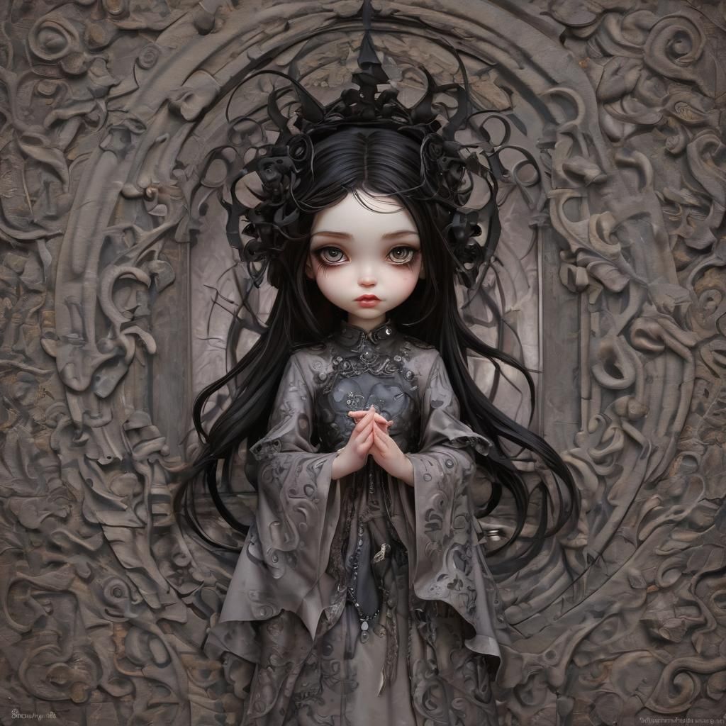 Grimdark Scene in Gothic Fantasy Style