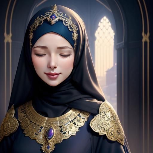 Modest Hijab Portrait of a Beautiful Woman