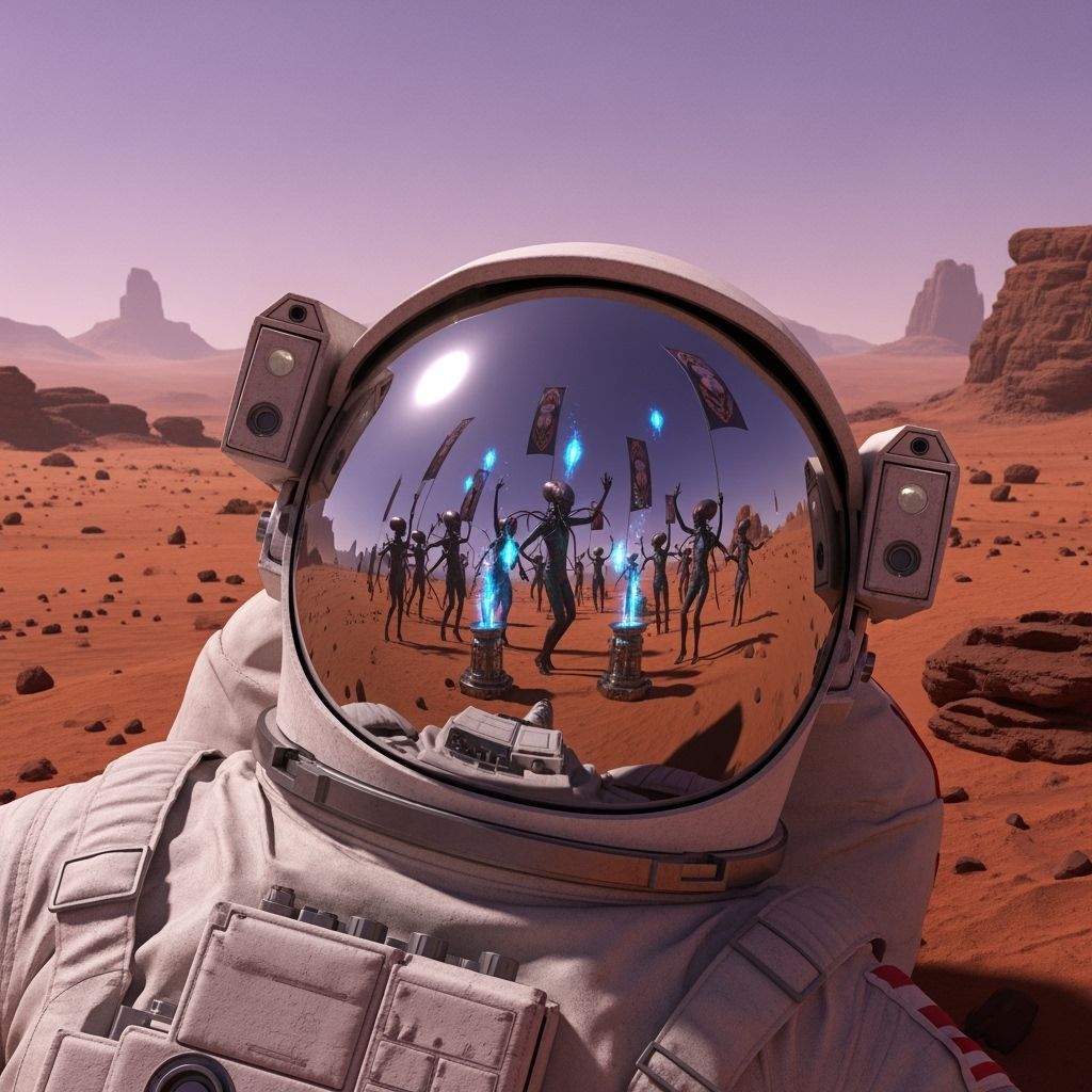 Astronaut's Demise Meets Alien Celebration on Mars