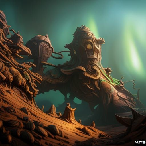 Fantastical Matte Painting in Deep Color