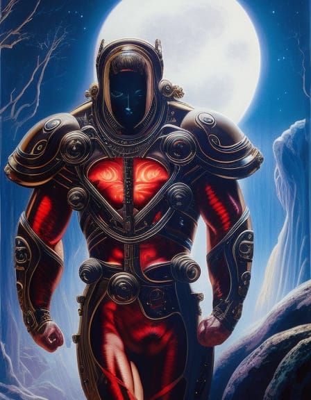 Biomechanical Romance: A Weird Science Fantasy Portrait