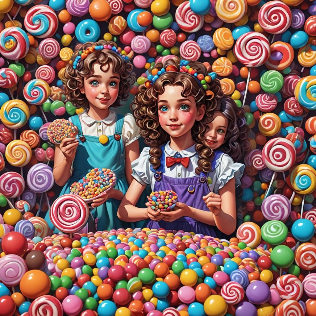 Whimsical Candy Art of Aiden, Sage, and Alanda