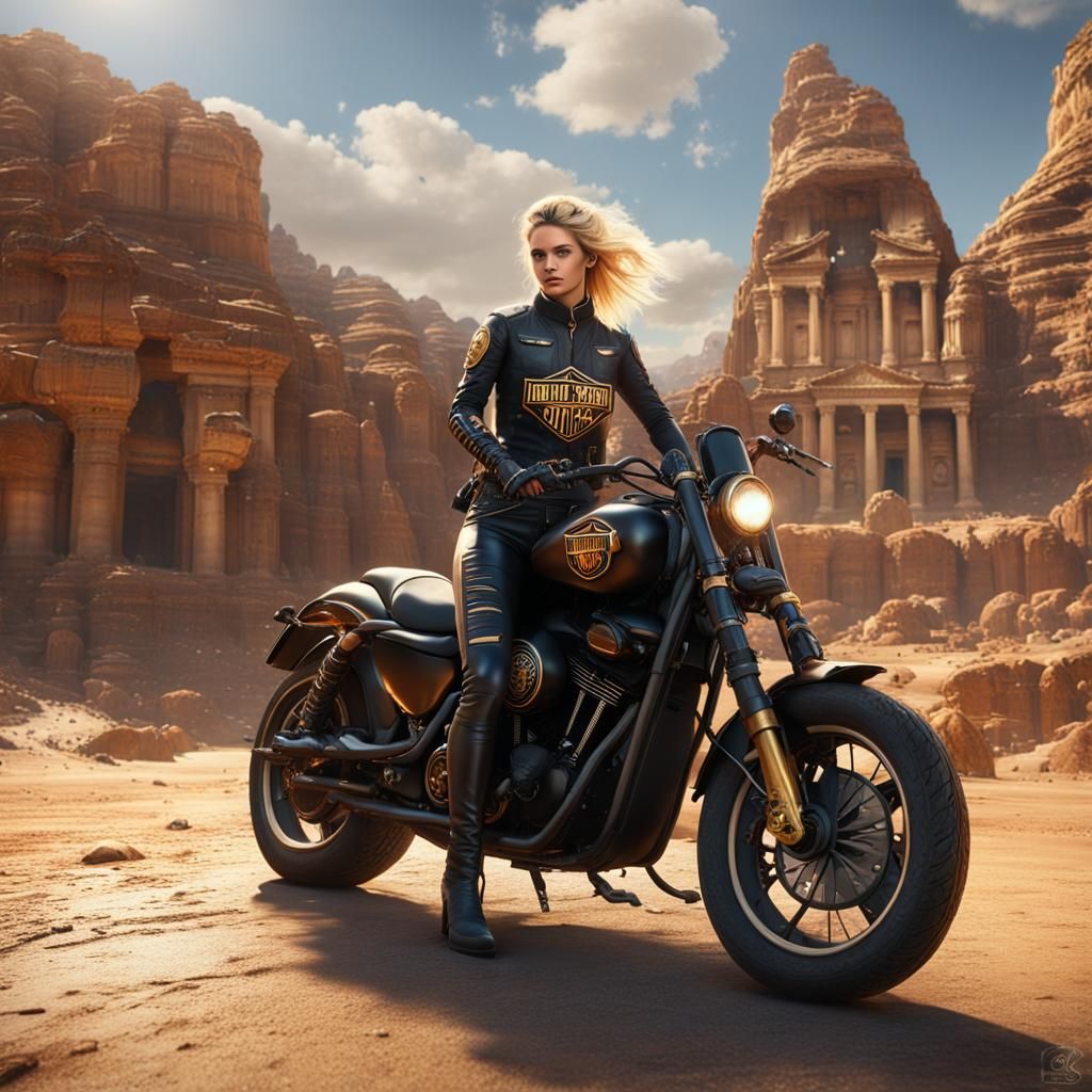 women with Harley Davidson
