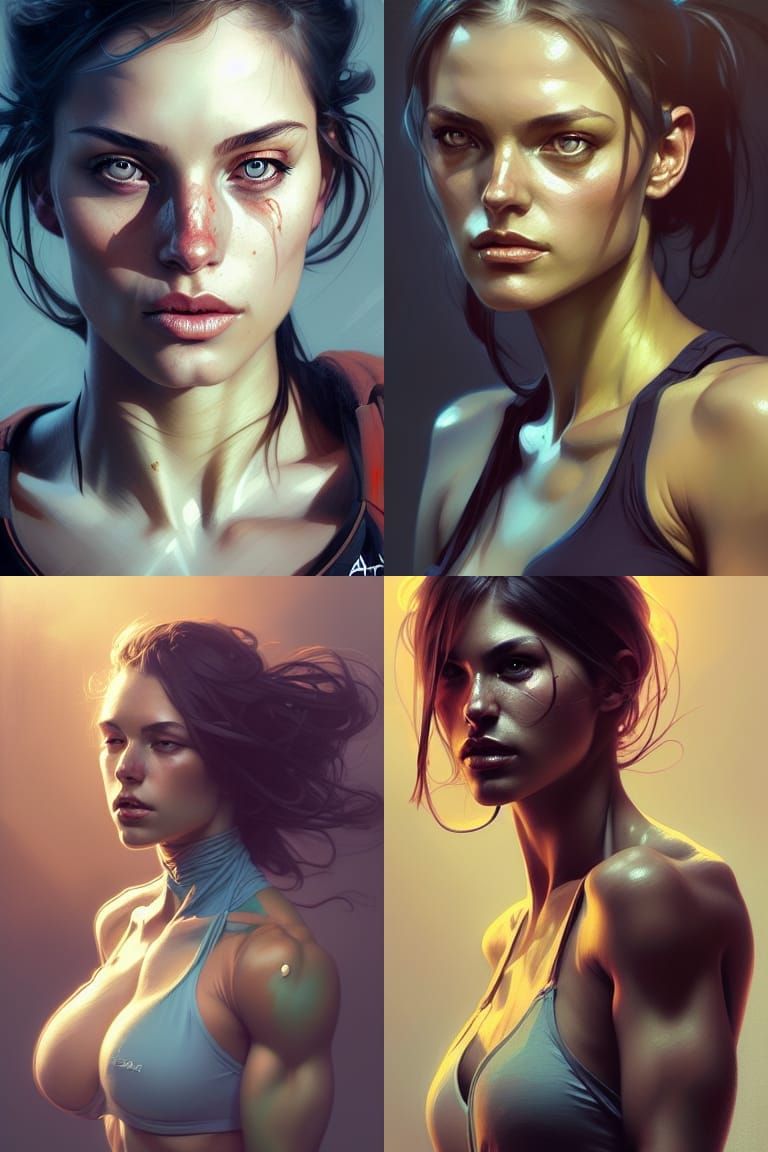 Elegant Woman Portrait in Hyperdetailed Style