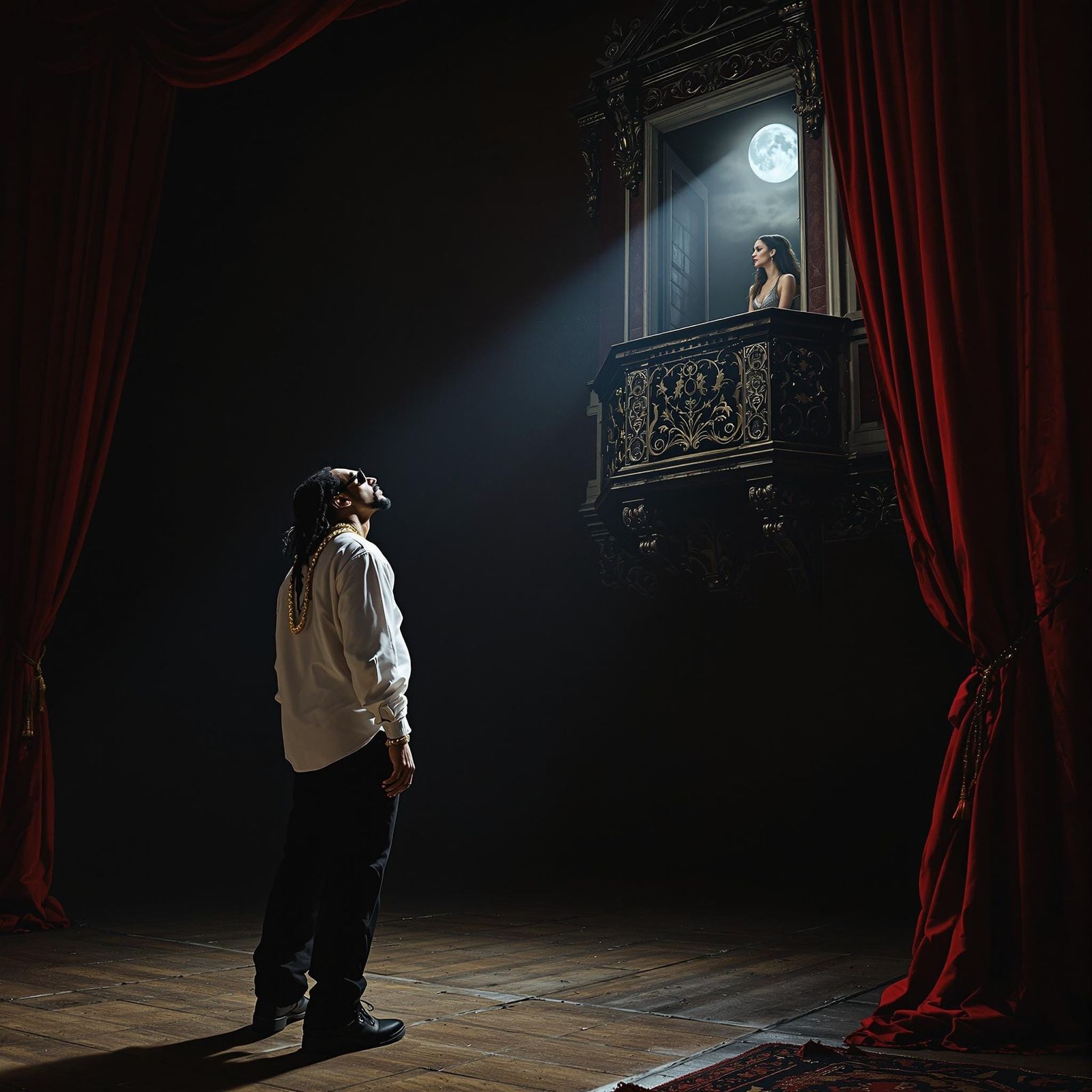 What shizz through yonder window breaks ?