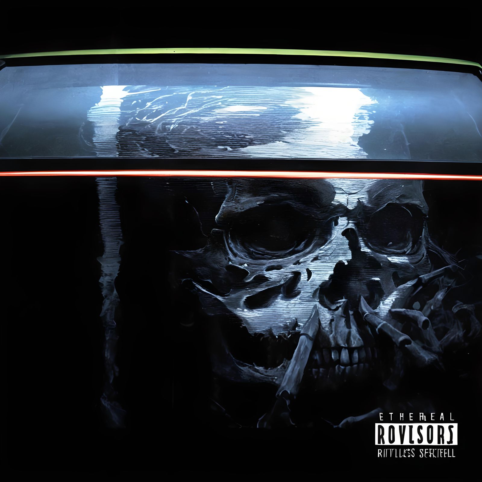 Ethereal Dark Skeleton Album Art Design