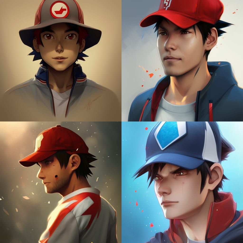 Hyperrealistic Portrait of Ash Ketchum
