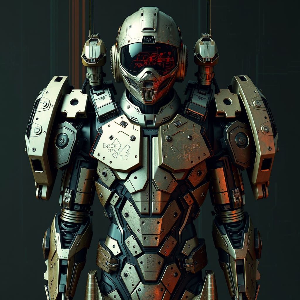 Cybernetic Warriors in Hypermaximalist Armor