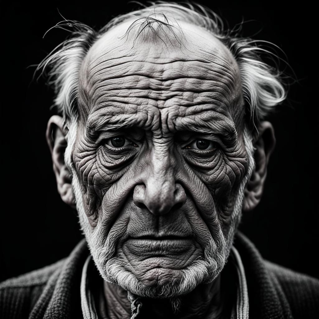 Stern Farmer Portrait in Documentary Photography Style