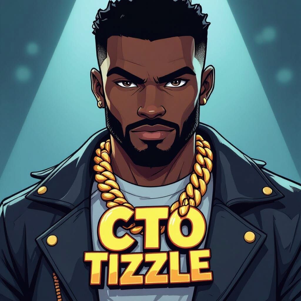 CTO Tizzle Character in Dynamic Comic Art Style